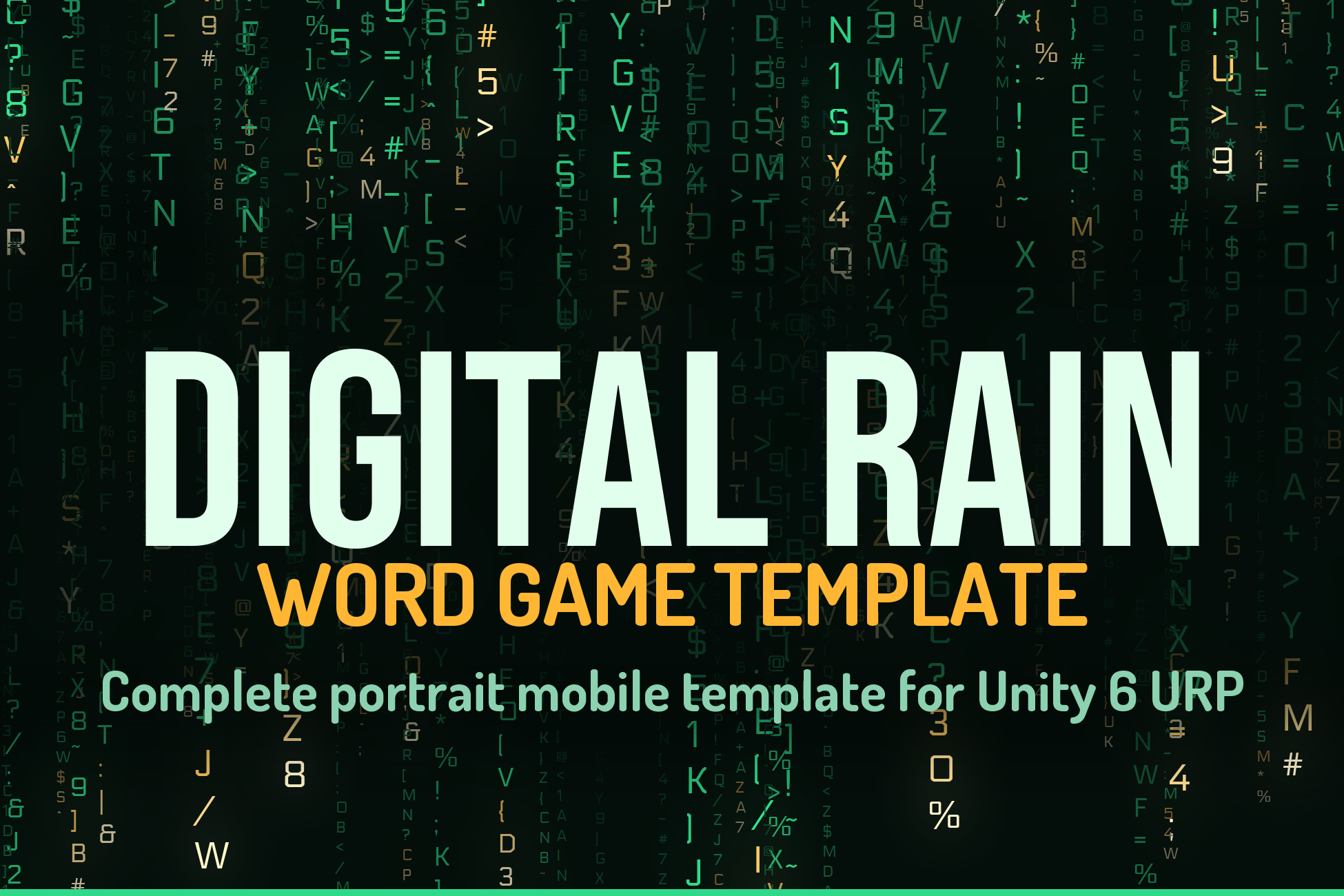 Rain Game Unity Asset Store card artwork